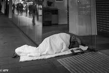 mike wheelton black and white, colour street photography Queen Street Auckland city