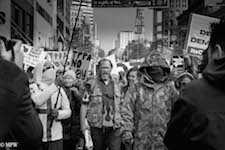 mike wheelton black and white, colour street photography Queen Street Auckland city
