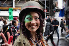 mike wheelton black and white, colour street photography Queen Street Auckland city