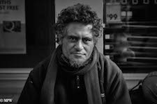mike wheelton black and white, colour street photography Queen Street Auckland city