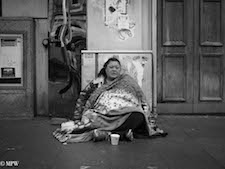 mike wheelton black and white, colour street photography Queen Street Auckland city