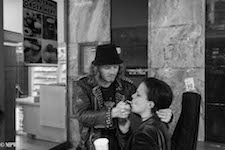 mike wheelton black and white, colour street photography Queen Street Auckland city
