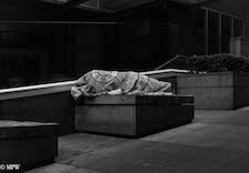 mike wheelton black and white, colour street photography Queen Street Auckland city