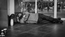 mike wheelton black and white, colour street photography Queen Street Auckland city