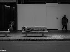 mike wheelton black and white, colour street photography Queen Street Auckland city
