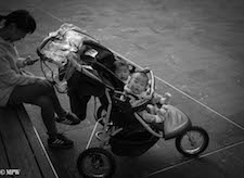 mike wheelton black and white, colour street photography Queen Street Auckland city