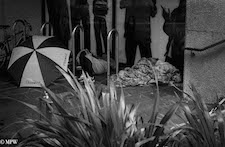 mike wheelton black and white, colour street photography Queen Street Auckland city