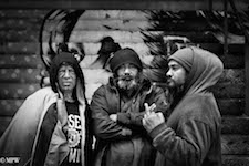 mike wheelton black and white, colour street photography Queen Street Auckland city