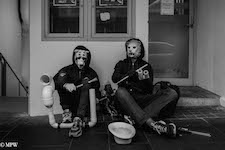 mike wheelton black and white, colour street photography Queen Street Auckland city