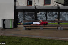 mike wheelton black and white, colour street photography Queen Street Auckland city