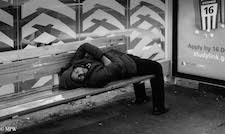 mike wheelton black and white, colour street photography Queen Street Auckland city