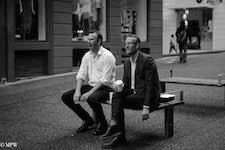 mike wheelton black and white, colour street photography Queen Street Auckland city
