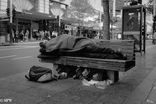mike wheelton black and white, colour street photography Queen Street Auckland city