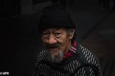 mike wheelton black and white, colour street photography Queen Street Auckland city