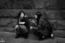 mike wheelton the  largest collection of colour, black and white street photography, in Queen Street, Auckland city, New Zealand.
