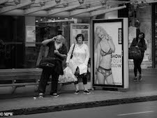 mike wheelton. The largest collection of colour, black and white street photography, in Queen Street, Auckland city, New Zealand.