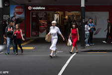 Mike Wheelton. The largest collection of colour, black and white street photography. Taken in and around Queen Street, Auckland city, New Zealand.