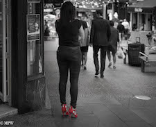 Mike Wheelton. The largest collection of colour, black and white street photography. Taken in and around Queen Street, Auckland city, New Zealand.