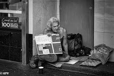 Mike Wheelton. The largest collection of colour, black and white street photography. Taken in and around Queen Street, Auckland city, New Zealand.