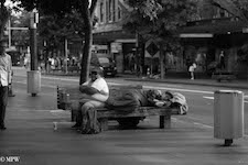 Mike Wheelton. The largest collection of colour, black and white street photography. Taken in and around Queen Street, Auckland city, New Zealand.