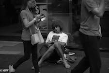 Mike Wheelton photo storyteller. The largest collection of colour, black and white street photography. Taken in and around Queen Street, Auckland city, New Zealand.