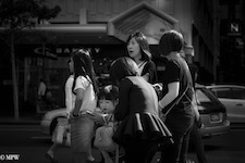 Mike Wheelton photo storyteller. The largest collection of colour, black and white street photography. Taken in and around Queen Street, Auckland city, New Zealand.