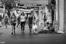 Mike Wheelton photo storyteller. The largest collection of colour, black and white street photography. Taken in and around Queen Street, Auckland city, New Zealand.