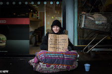 Mike Wheelton street photographer. Colour, black and white street photography. Queen Street, Auckland city, New Zealand.