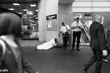 Mike Wheelton street photographer. Colour and black and white. Queen Street, Auckland city, New Zealand.