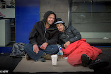Mike Wheelton street photographer. Colour, black and white street photography. Queen Street, Auckland city, New Zealand.