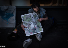 Mike Wheelton street photographer. Colour and black and white. Queen Street, Auckland city, New Zealand.
