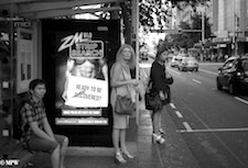 Mike Wheelton street photographer. Colour and black and white. Queen Street, Auckland city, New Zealand.