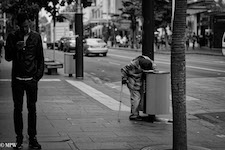 Mike Wheelton photo storyteller. The largest collection of colour, black and white street photography. Taken in and around Queen Street, Auckland city, New Zealand.