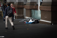 Mike Wheelton street photographer. Colour, black and white street photography. Queen Street, Auckland city, New Zealand.
