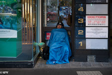 Mike Wheelton street photographer. Colour and black and white. Queen Street, Auckland city, New Zealand.