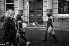 Mike Wheelton street photographer. Colour and black and white. Queen Street, Auckland city, New Zealand.
