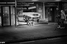 Mike Wheelton street photographer. Colour and black and white. Queen Street, Auckland city, New Zealand.