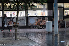 Mike Wheelton street photographer. Colour and black and white. Queen Street, Auckland city, New Zealand.