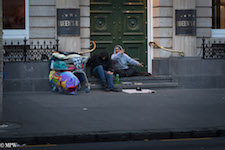 Mike Wheelton street photographer. Colour and black and white. Queen Street, Auckland city, New Zealand.
