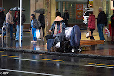 Mike Wheelton street photographer. Colour and black and white. Queen Street, Auckland city, New Zealand.