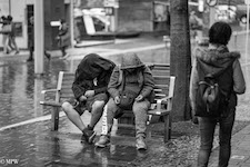 Mike Wheelton street photographer. Colour and black and white. Queen Street, Auckland city, New Zealand.
