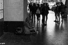 Mike Wheelton street photographer. Colour and black and white. Queen Street, Auckland city, New Zealand.